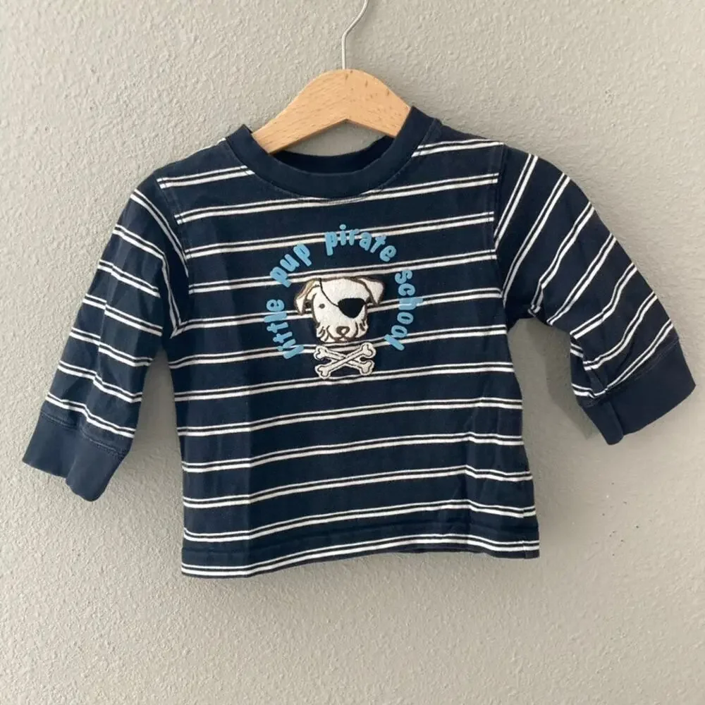 Gymboree Bundle of Dog Long Sleeve Tees - Blue - 12-18M